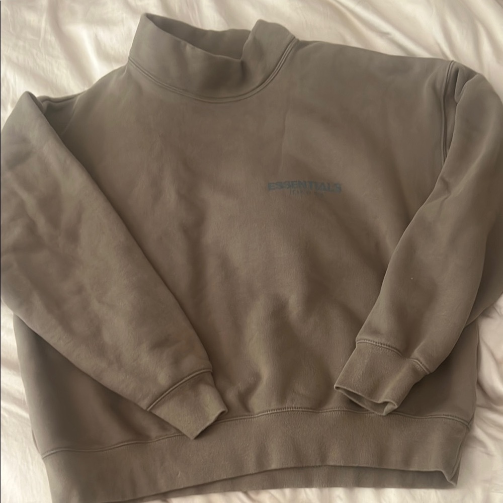 Essentials Brown Turtleneck Sweater Soft Knit